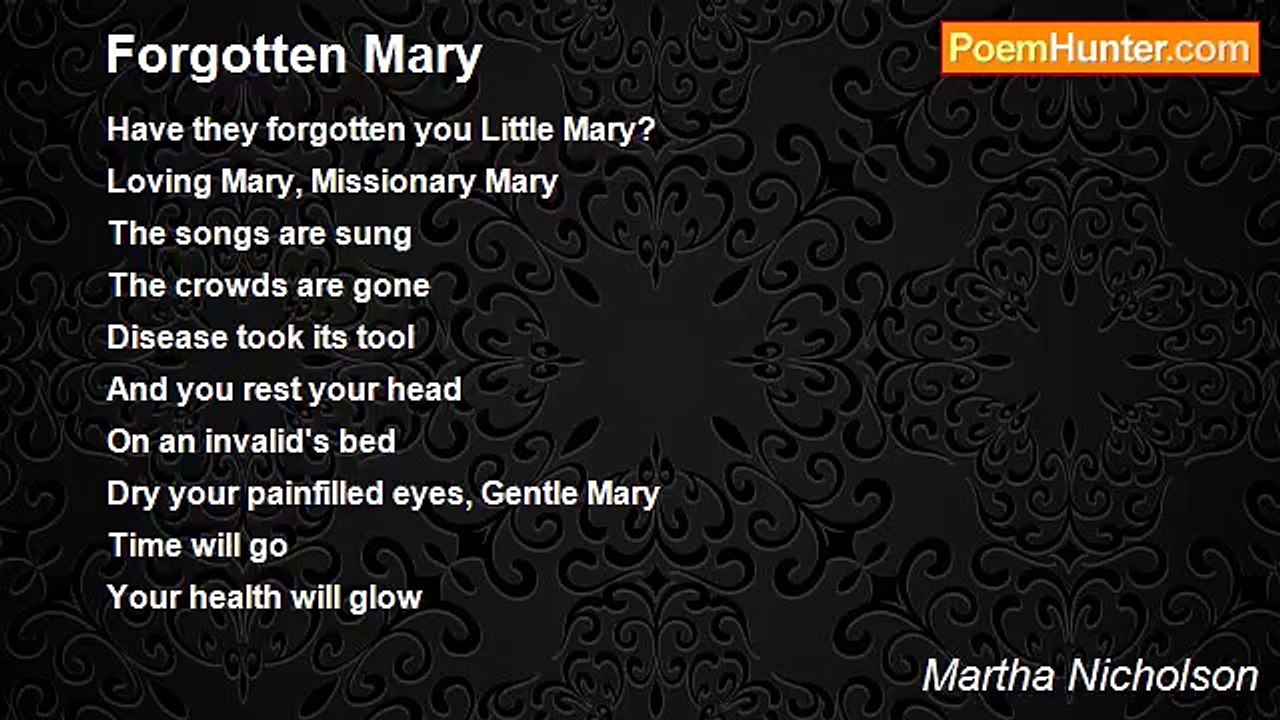 Martha Nicholson - Forgotten Mary