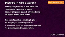 John Osborne - Flowere In God's Garden