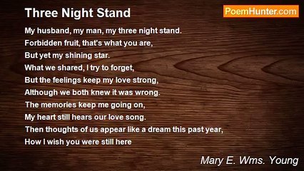 Mary E. Wms. Young - Three Night Stand