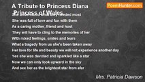 Mrs. Patricia Dawson - A Tribute to Princess Dianar Princess of Wales