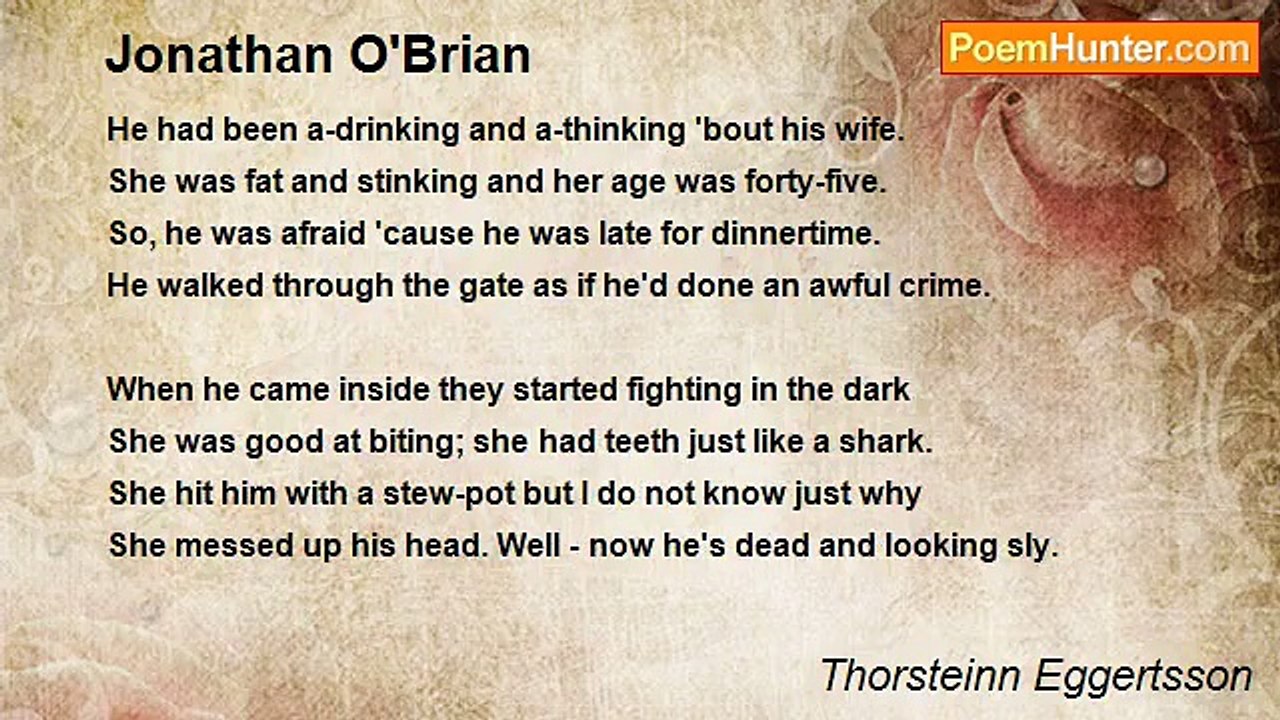 Thorsteinn Eggertsson - Jonathan O'Brian