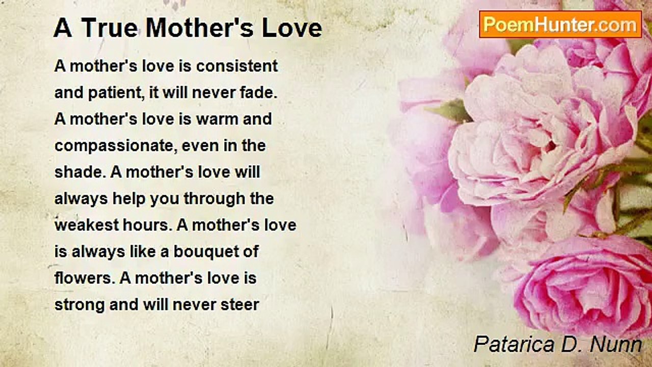 Patarica D. Nunn - A True Mother's Love