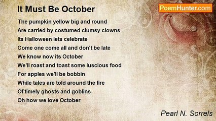 Pearl N. Sorrels - It Must Be October