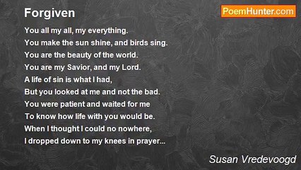 Susan Vredevoogd - Forgiven
