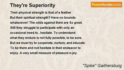 "Spike" Gaithersburg - They're Superiority
