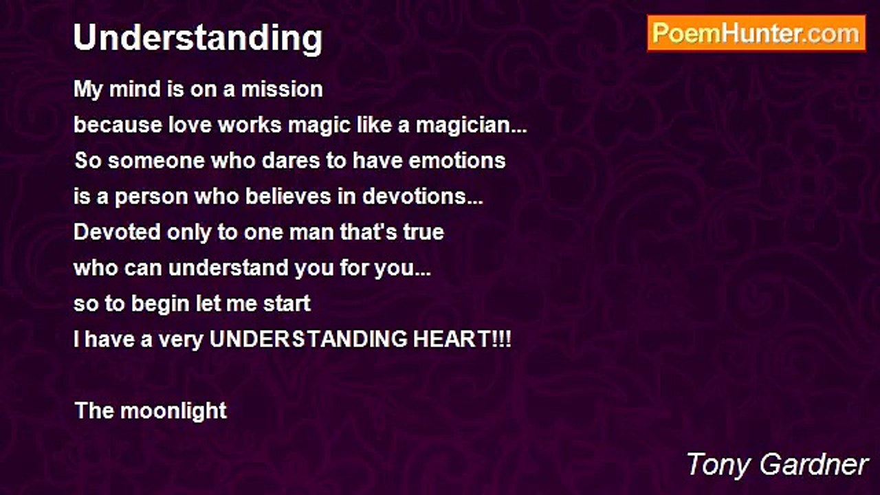 Tony Gardner - Understanding