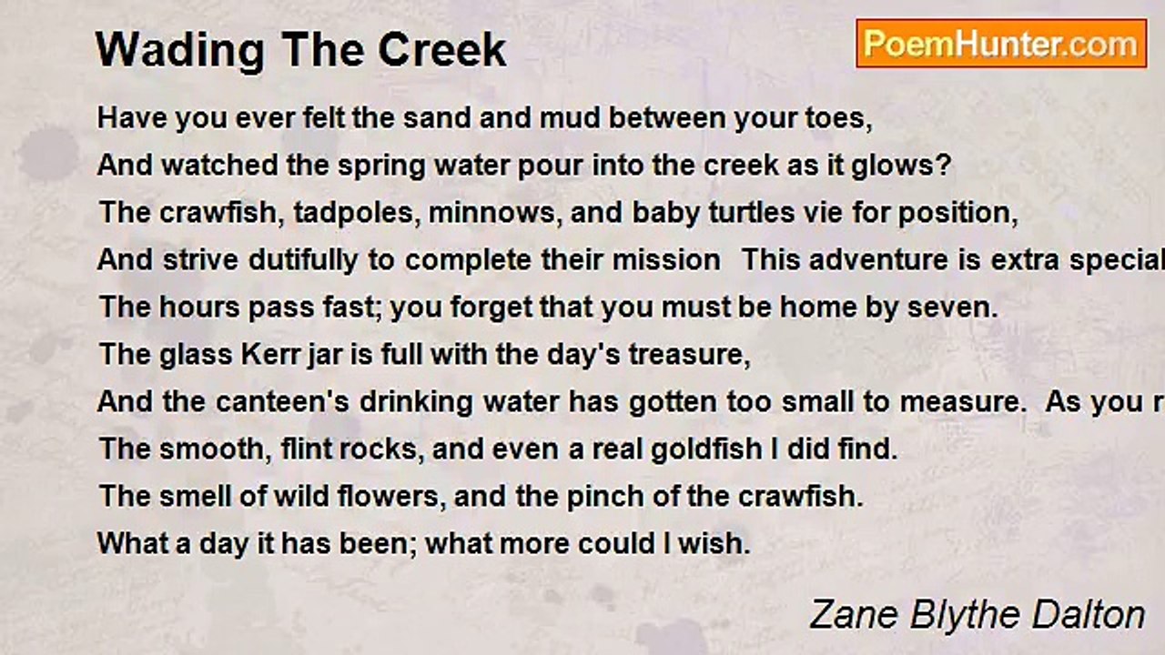 Zane Blythe Dalton - Wading The Creek