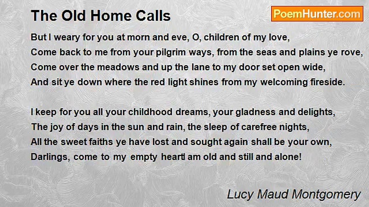 Lucy Maud Montgomery - The Old Home Calls