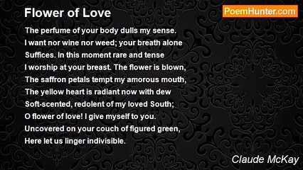 Claude McKay - Flower of Love