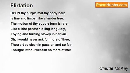Claude McKay - Flirtation