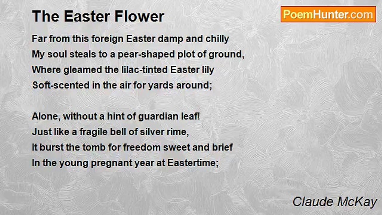 Claude McKay - The Easter Flower