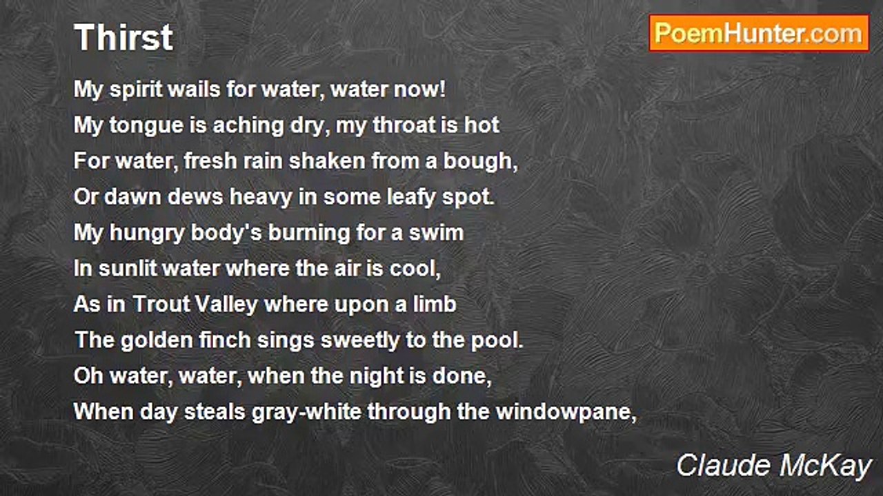 Claude McKay - Thirst