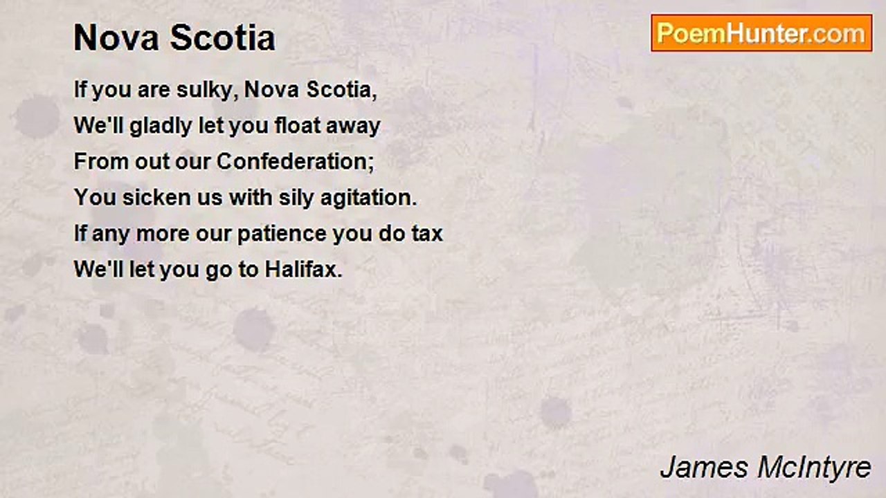 James McIntyre - Nova Scotia