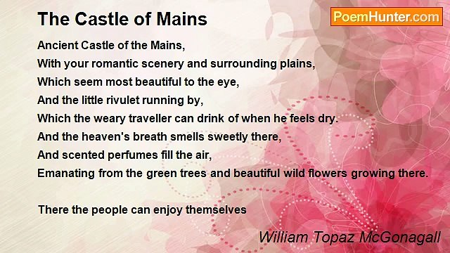 William Topaz McGonagall - The Castle of Mains