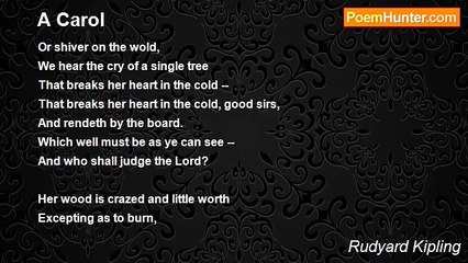 Rudyard Kipling - A Carol