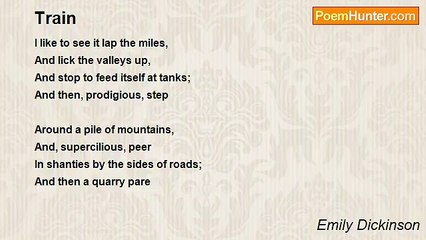 Emily Dickinson - Train