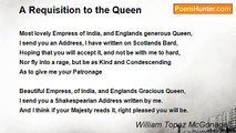 William Topaz McGonagall - A Requisition to the Queen