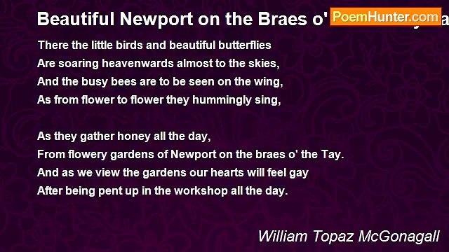 William Topaz McGonagall - Beautiful Newport on the Braes o' the Silvery Tay