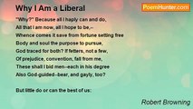 Robert Browning - Why I Am a Liberal