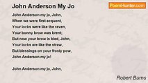Robert Burns - John Anderson My Jo
