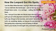 Rudyard Kipling - How the Leopard Got His Spots