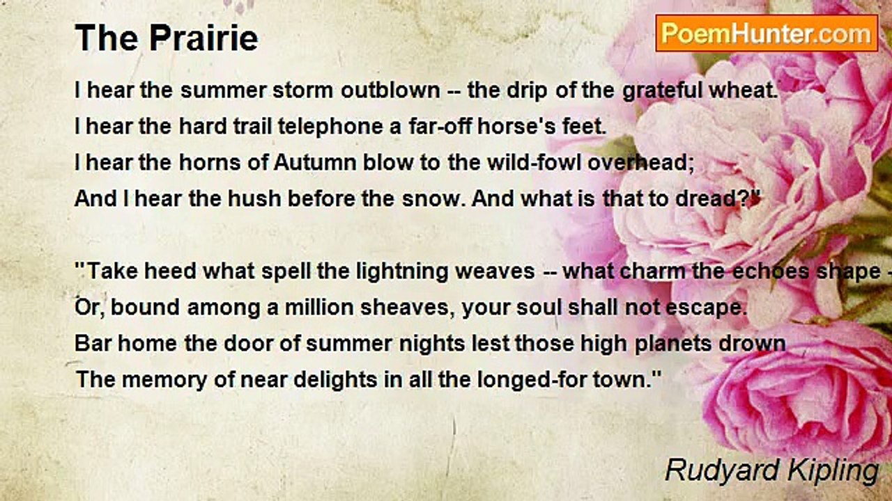 Rudyard Kipling - The Prairie