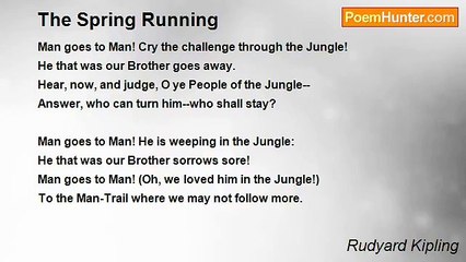 Rudyard Kipling - The Spring Running