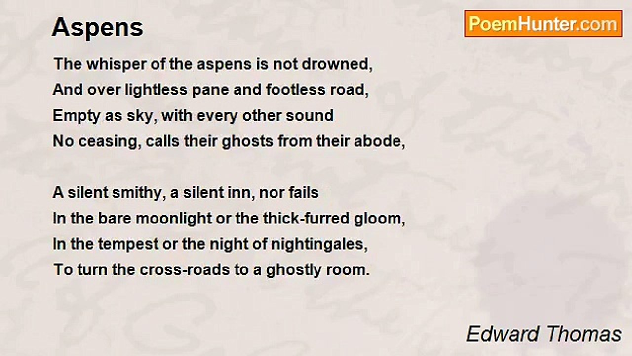 Edward Thomas - Aspens