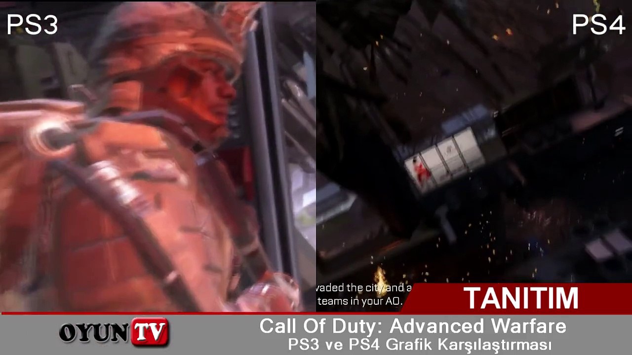 Call of Duty - Advanced Warfare XBox One ve  XBox 360 Grafik Karşılaştırması