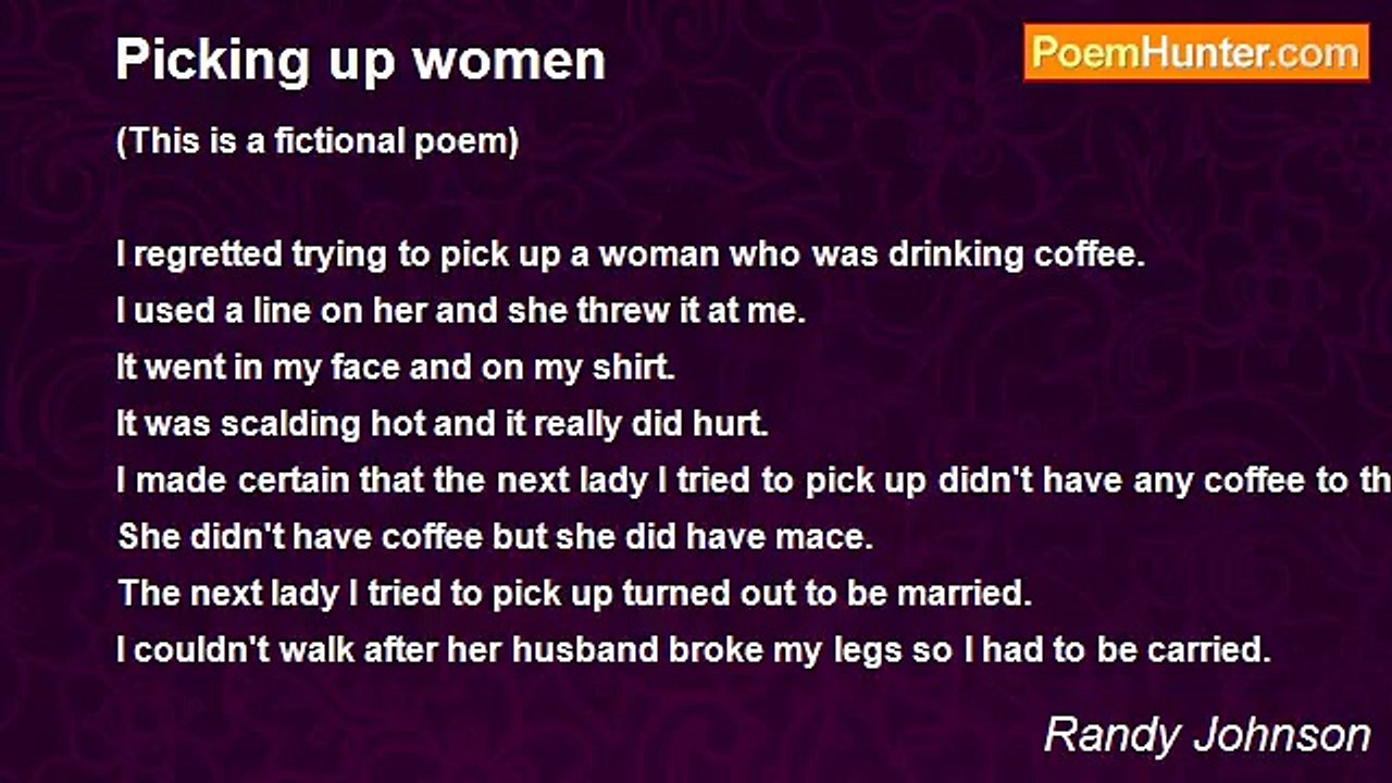 Randy Johnson - Picking up women