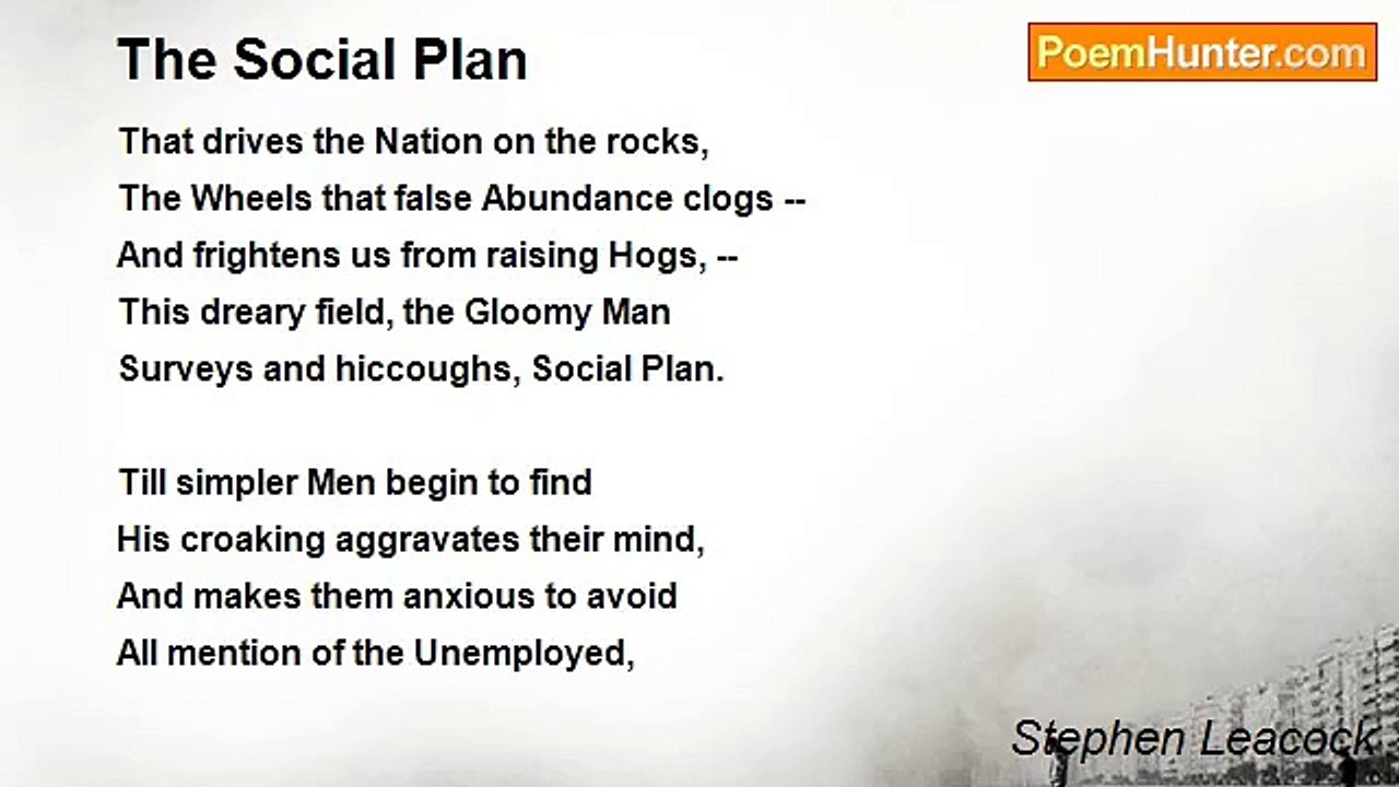 Stephen Leacock - The Social Plan