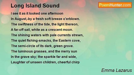 Emma Lazarus - Long Island Sound