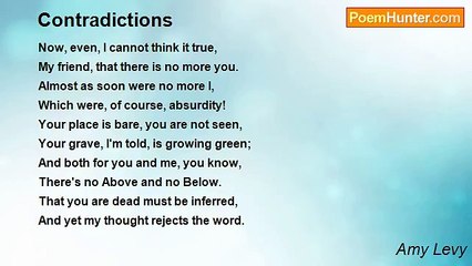 Amy Levy - Contradictions
