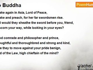 Vachel Lindsay - To Buddha