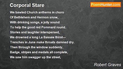 Robert Graves - Corporal Stare