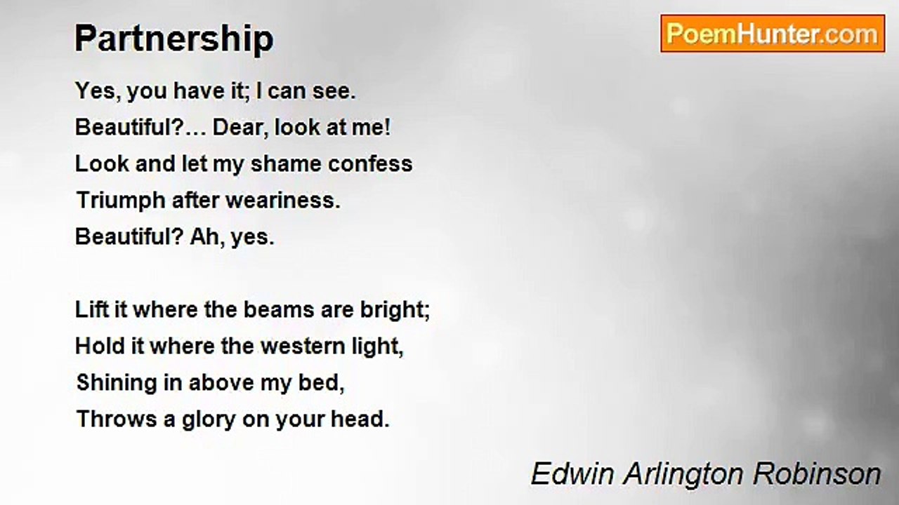 Edwin Arlington Robinson - Partnership