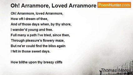Thomas Moore - Oh! Arranmore, Loved Arranmore