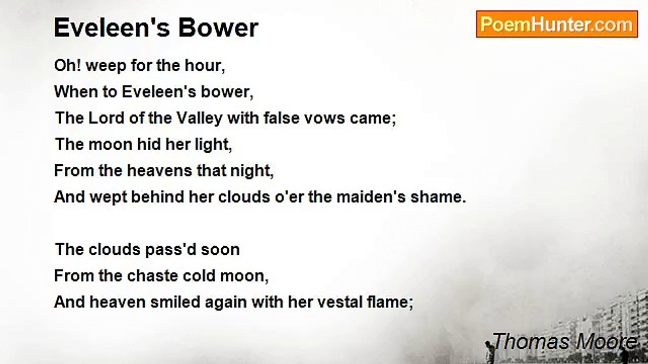 Thomas Moore - Eveleen's Bower