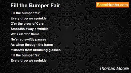 Thomas Moore - Fill the Bumper Fair