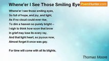 Thomas Moore - Whene'er I See Those Smiling Eyes