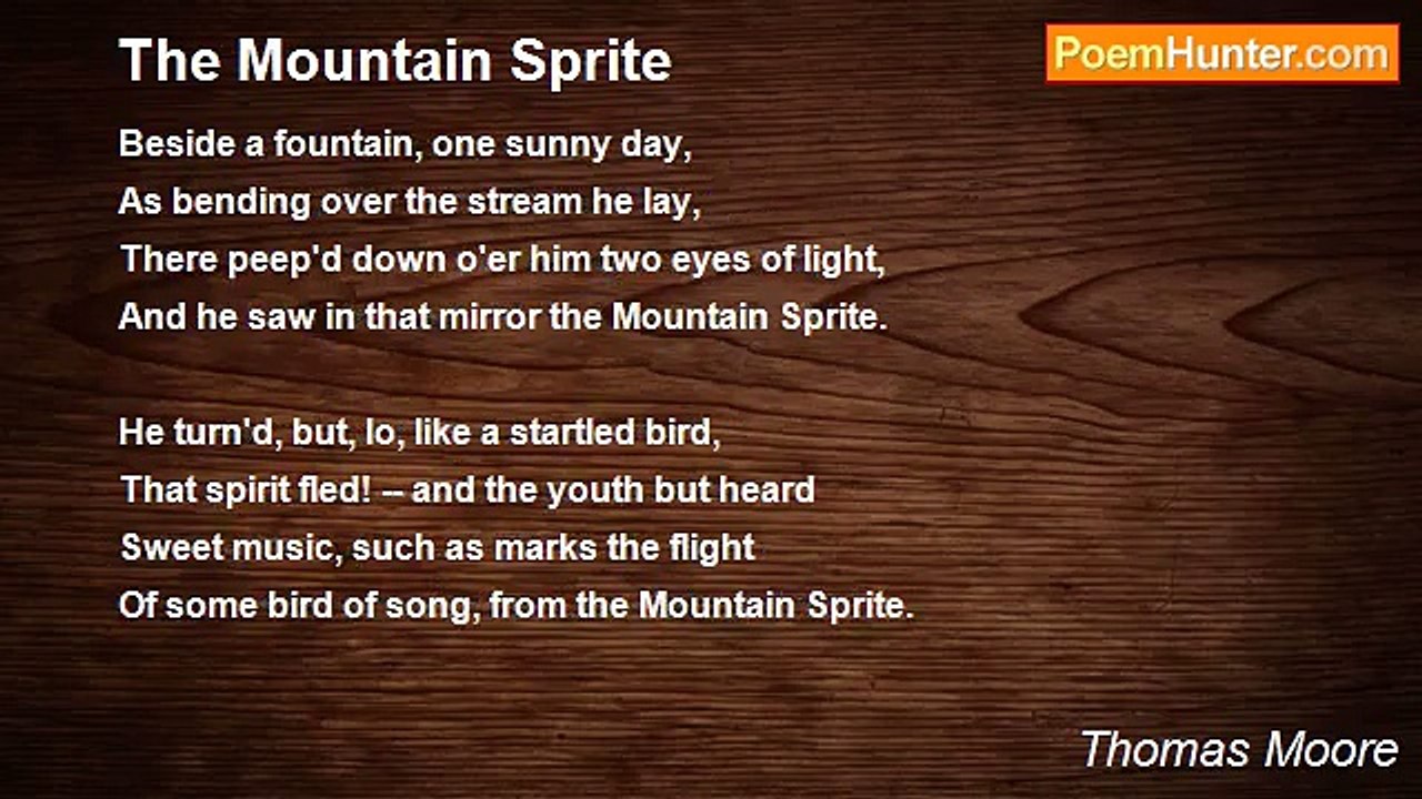 Thomas Moore - The Mountain Sprite