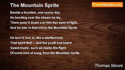 Thomas Moore - The Mountain Sprite