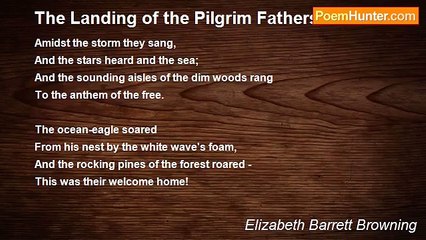 Elizabeth Barrett Browning - The Landing of the Pilgrim Fathers