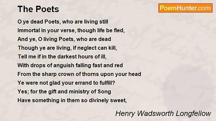 Henry Wadsworth Longfellow - The Poets