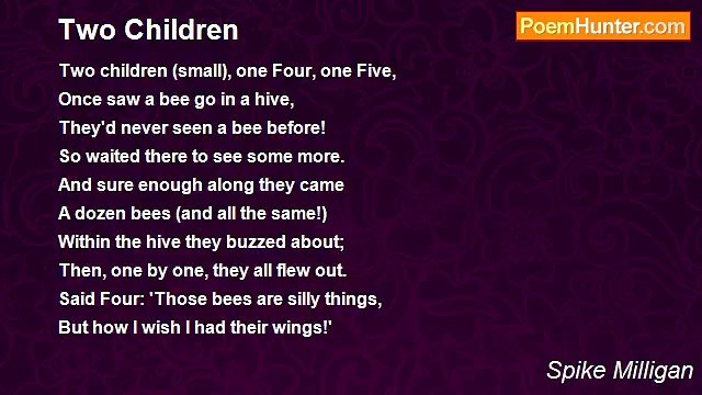 Spike Milligan - Two Children