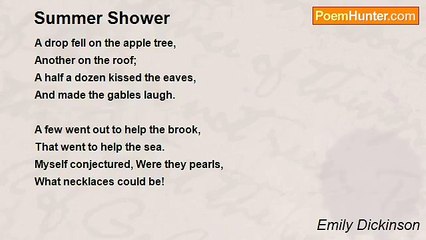 Emily Dickinson - Summer Shower