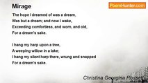 Christina Georgina Rossetti - Mirage