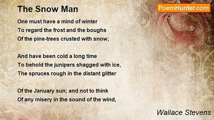 Wallace Stevens - The Snow Man