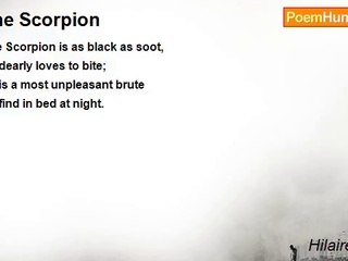 Hilaire Belloc - The Scorpion