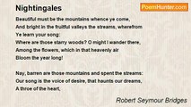 Robert Seymour Bridges - Nightingales